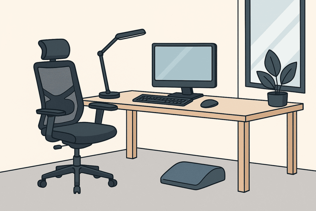 ergonomic home office setup under $500